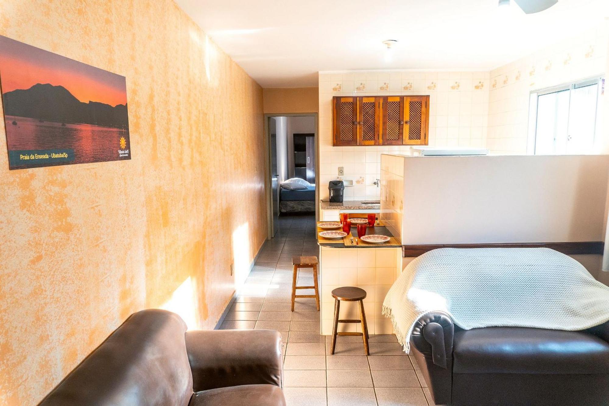 Apartamentos Incriveis Primeira Quadra Mar Wifi Ubatuba Luaran gambar